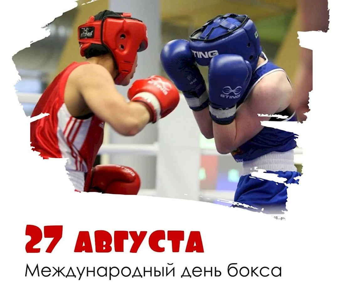 27 Августа день бокса открытка