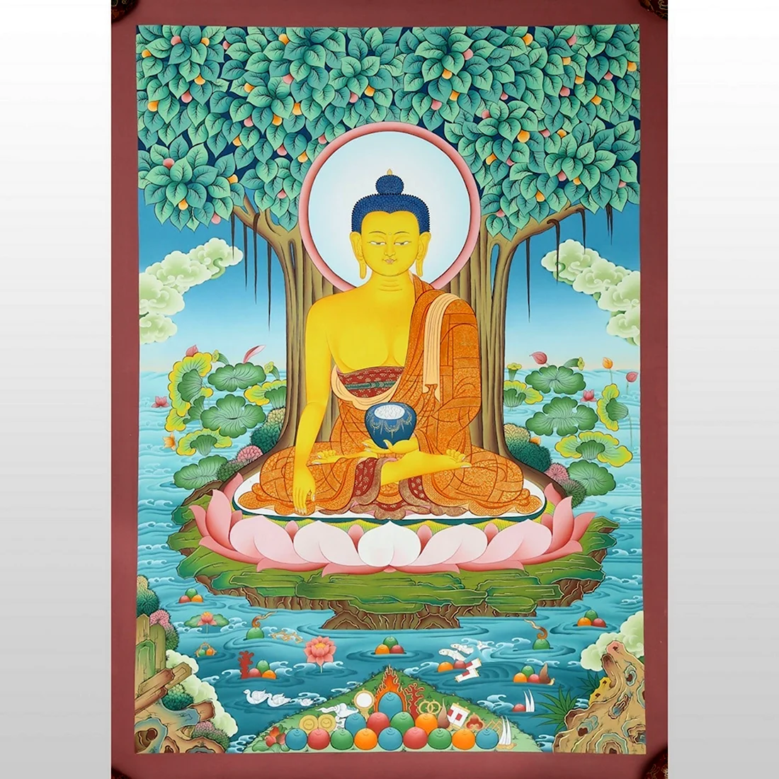 Будда Шакьямуни танкха открытка