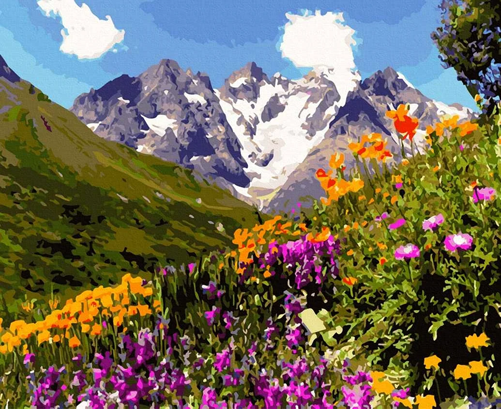 Домбай Альпийские Луга открытка