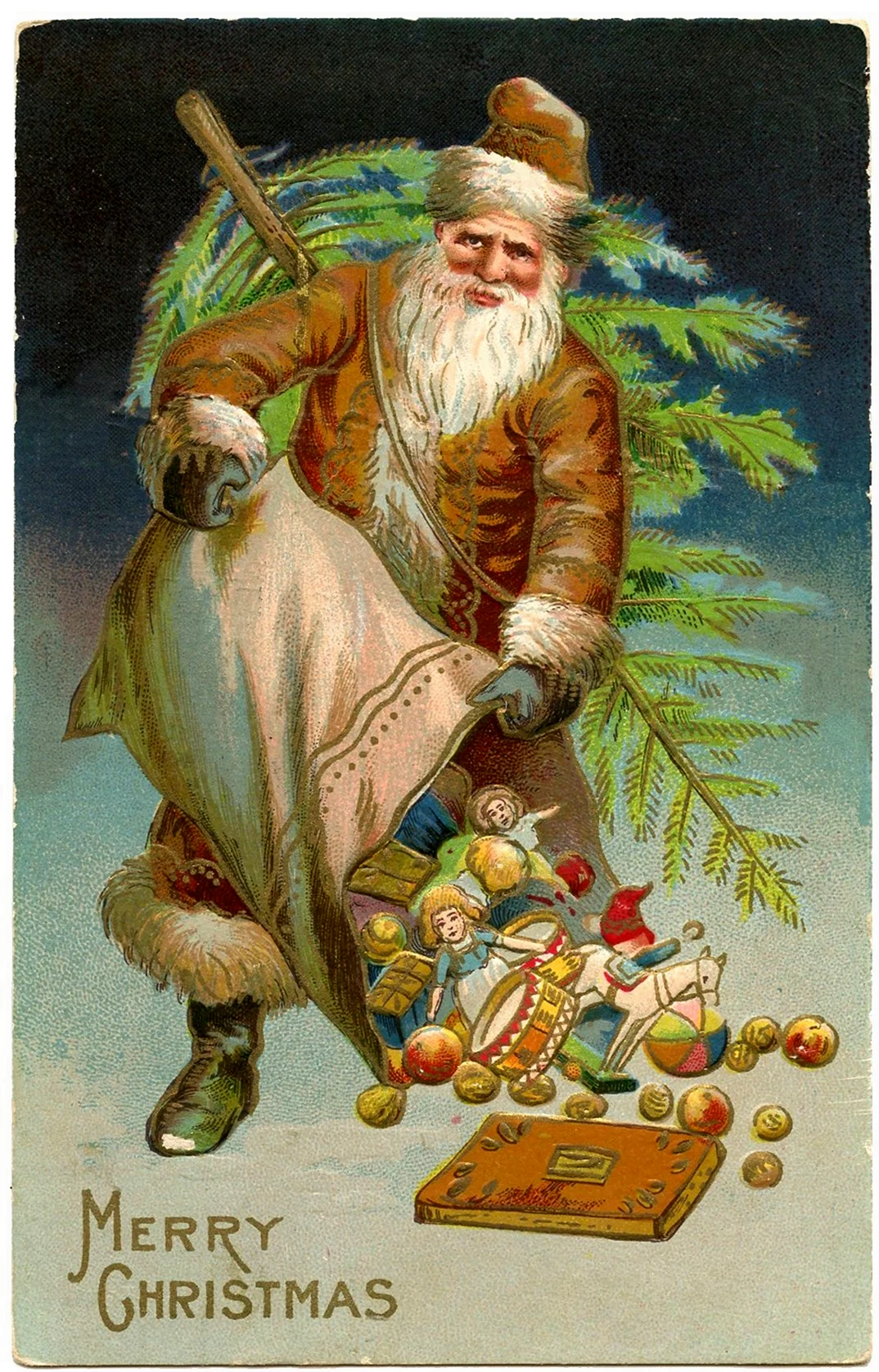 Древний дед Мороз открытка