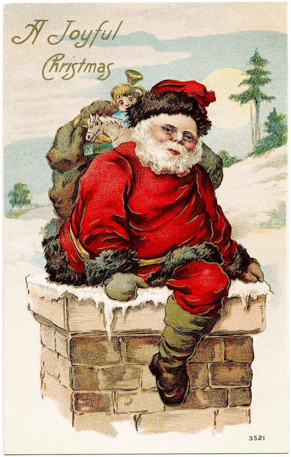 Европейские Рождественские открытки открытка