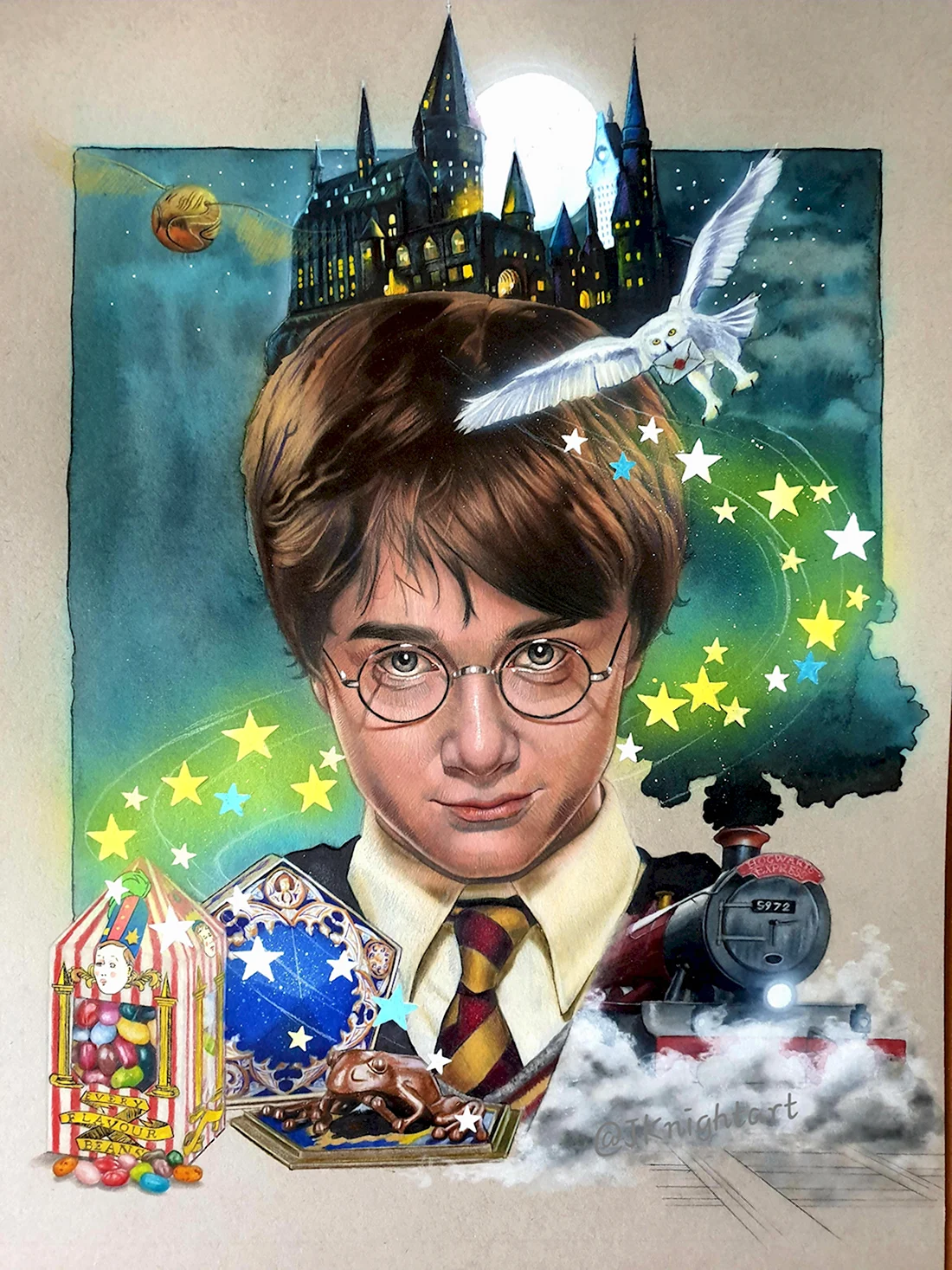 Гарри Поттер Мультикартина открытка