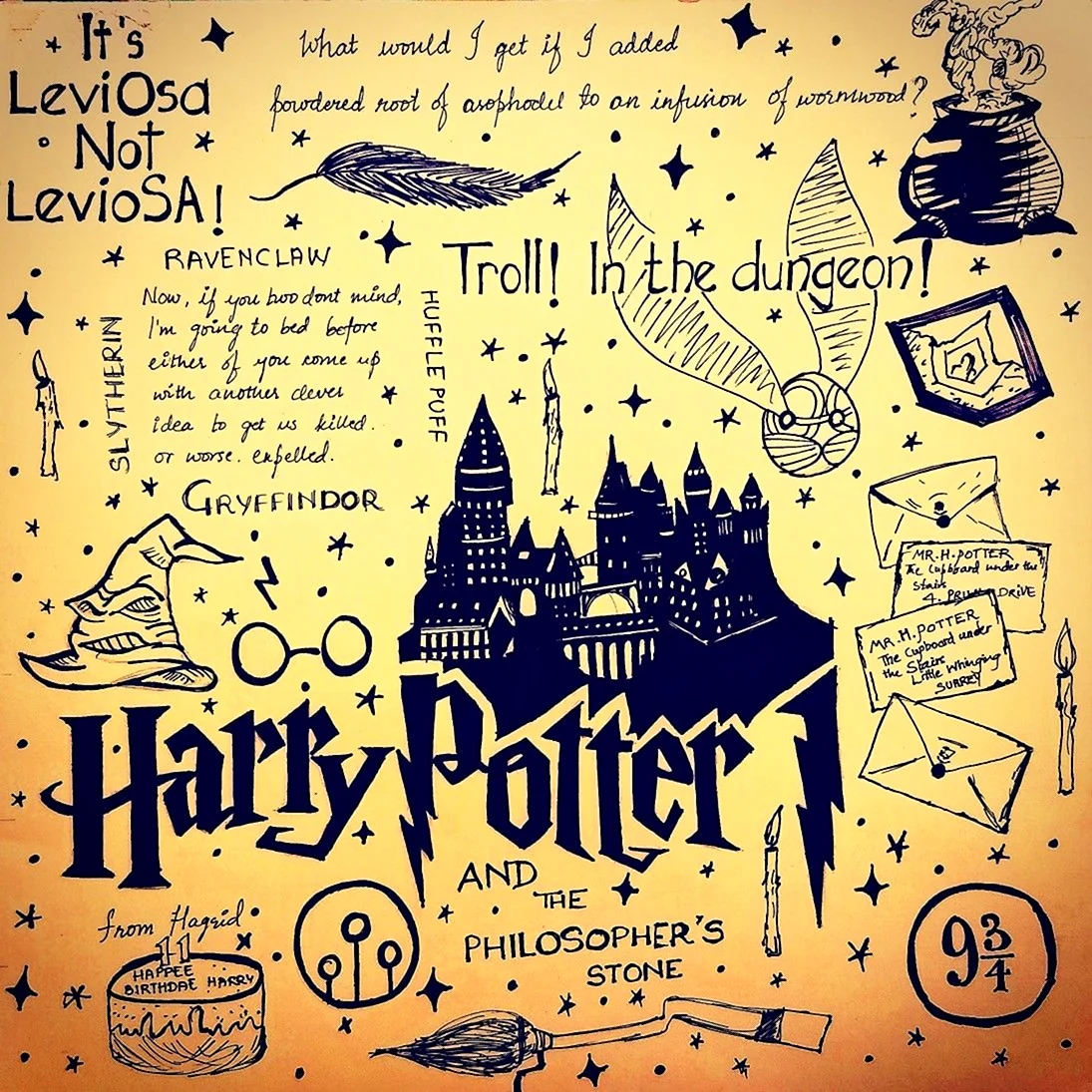 Гарри Поттер плакат открытка