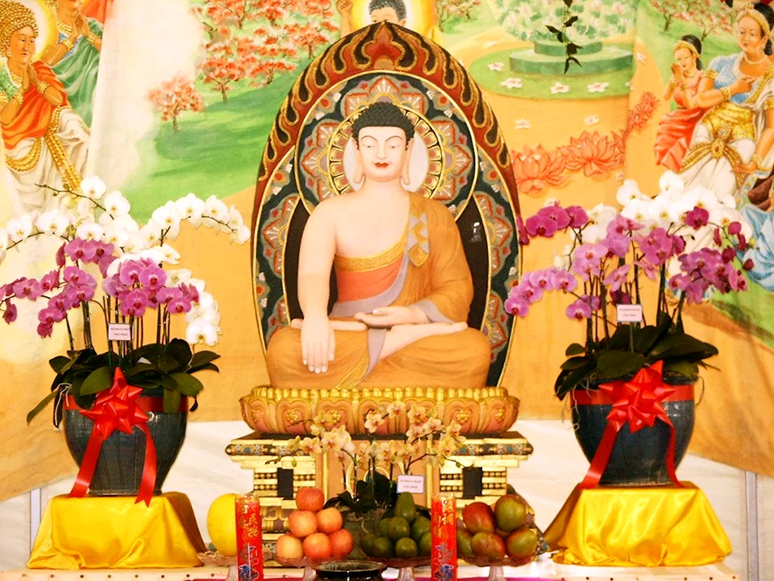 «Годовщина рождения Будды Шакьямуни». открытка