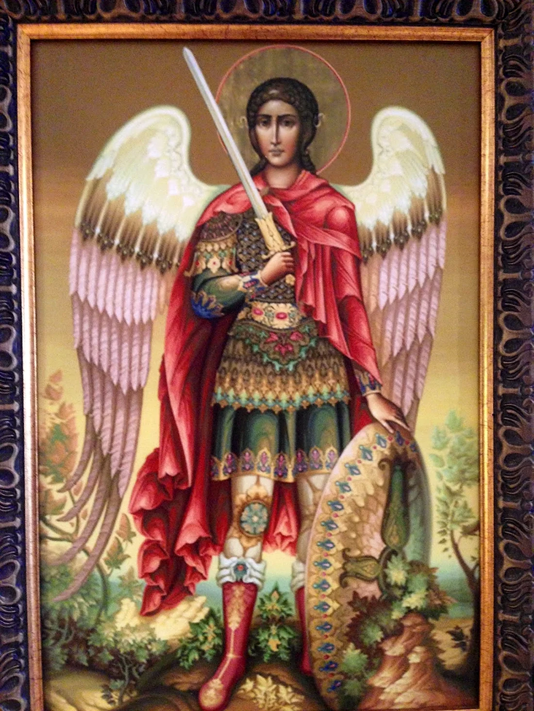 Икона Святого Архистратига Михаила. Открытка, картинка с поздравлением, с праздником