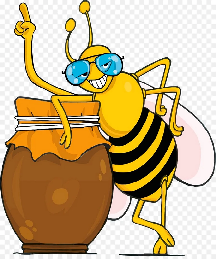 Хани пчела. Открытка для мужчины