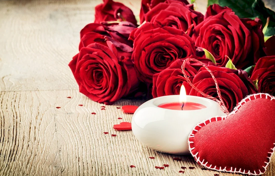 Красивые романтичные цветы открытка