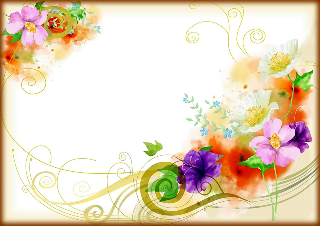 Красивые цветочные фоны для поздравительных открыток открытка