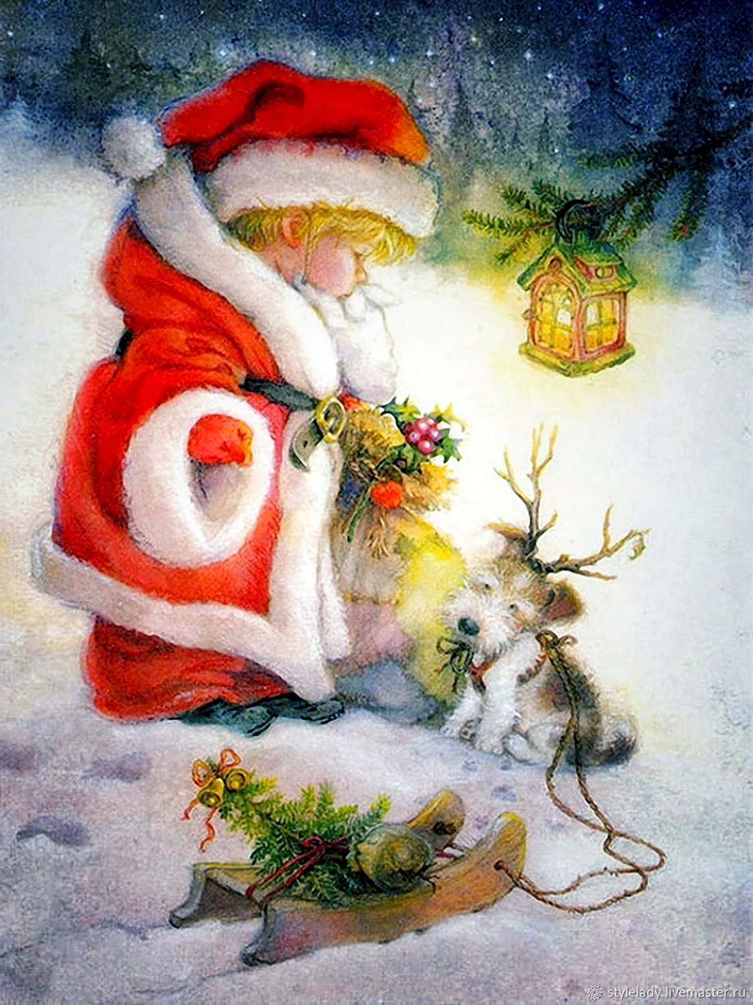 Лизи Мартин Рождество открытка