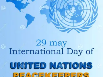 Международный день миротворцев ООН International Day of United Nations Peacekeepers. Открытка, картинка с поздравлением, с праздником