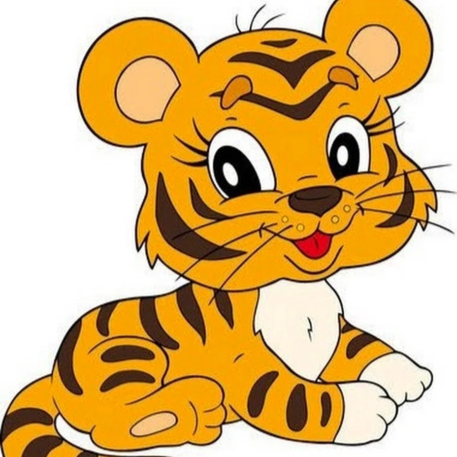 Мордочка тигренка открытка