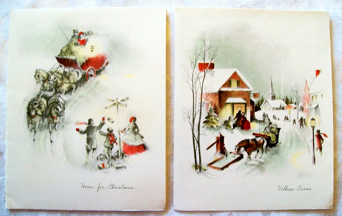Новогодние открытки в Старом стиле открытка