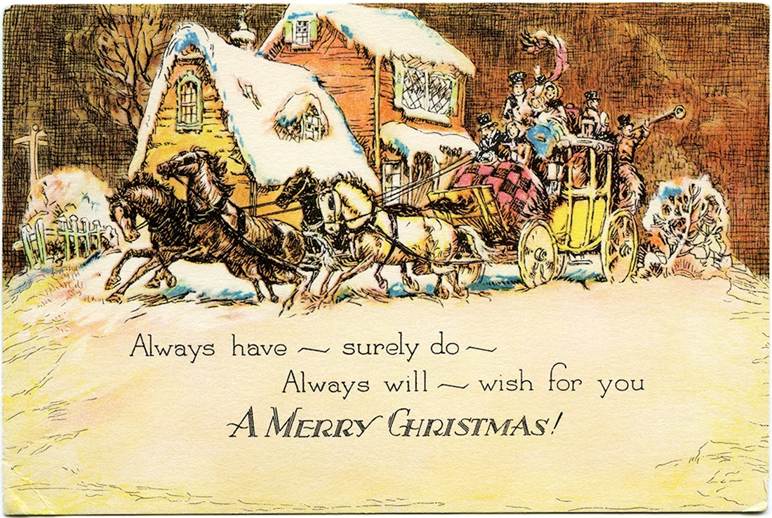 Открытка на новый год на английском открытка
