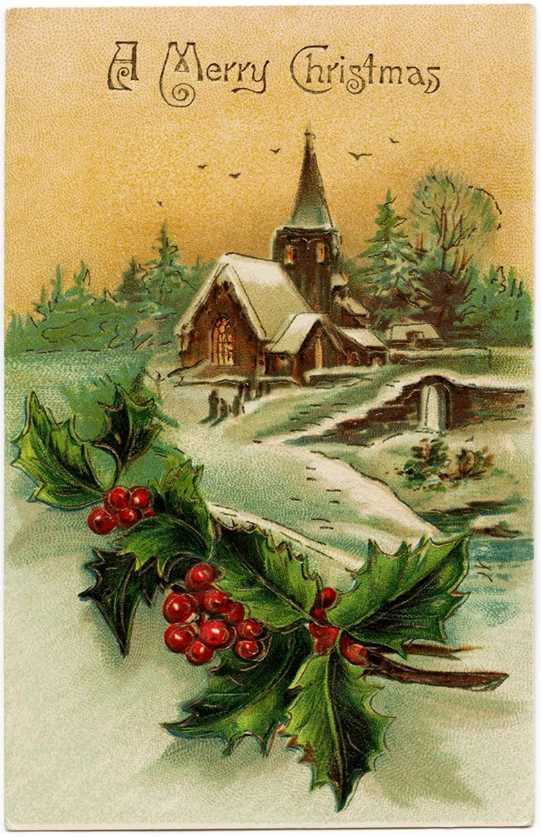 Открытка с Рождеством открытка