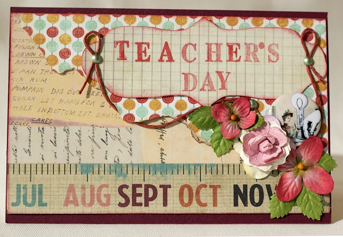 Открытка учителю английского на день учителя открытка