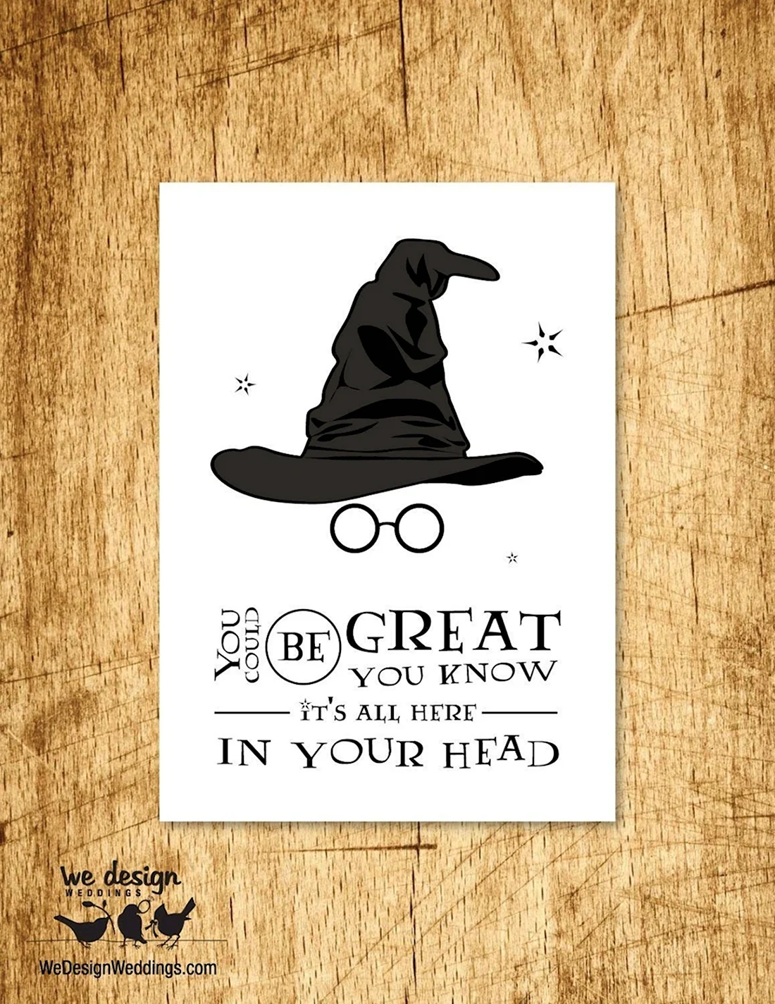 Открытка в стиле Гарри Поттера открытка