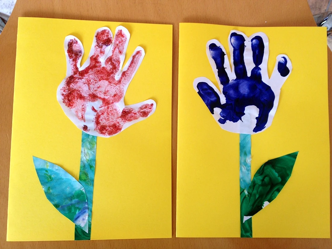 Открытки детскими руками открытка