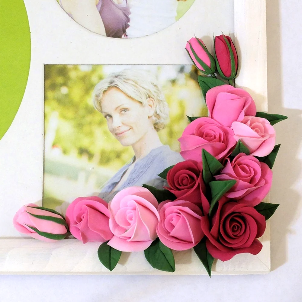 Панно с розами из фоамирана открытка
