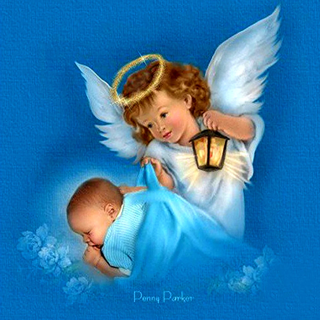 Рождение ангела. Открытка для детей
