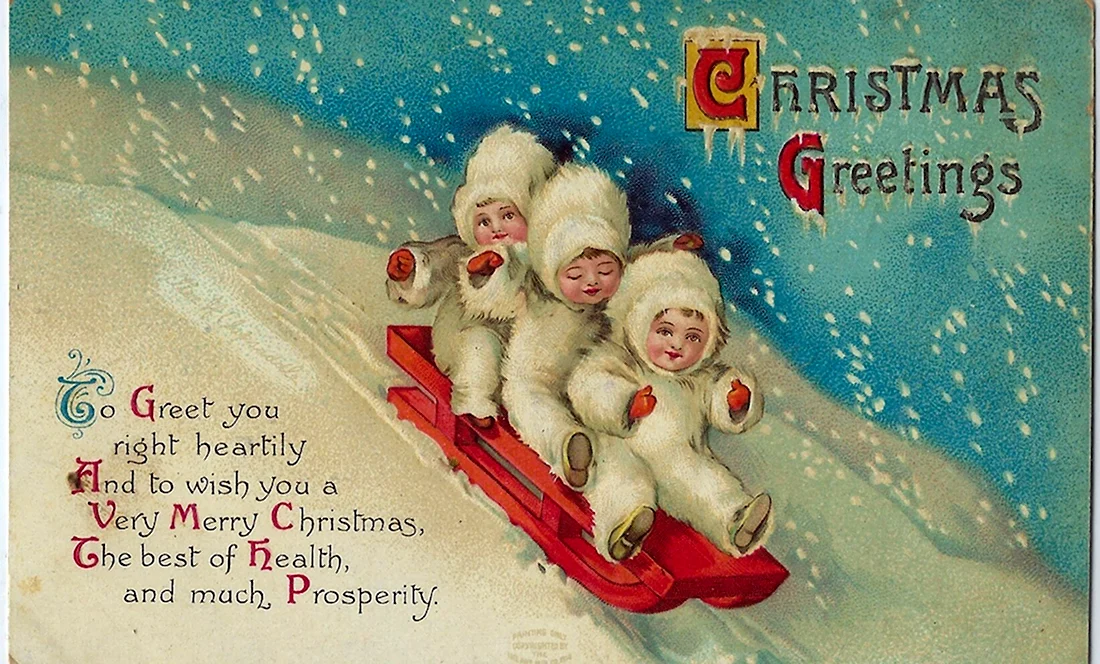 Рождественская открытка на голландском языке открытка