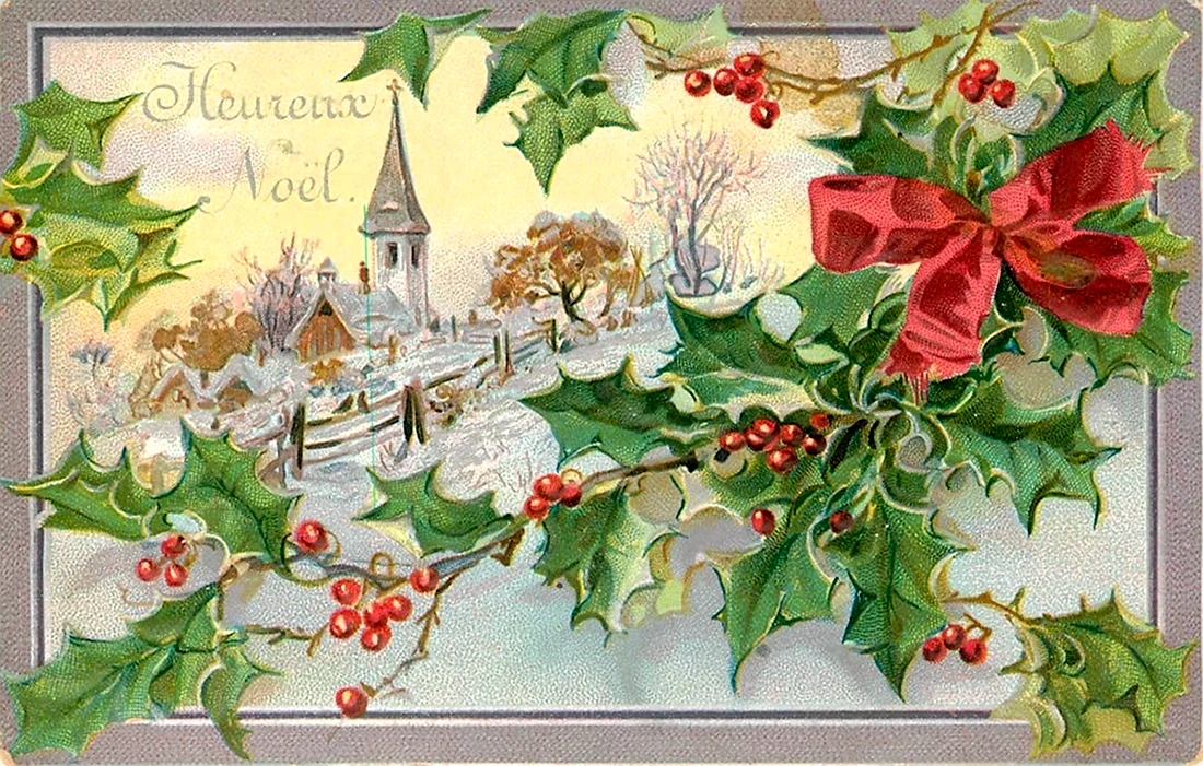 Рождественские открытки в Англии открытка