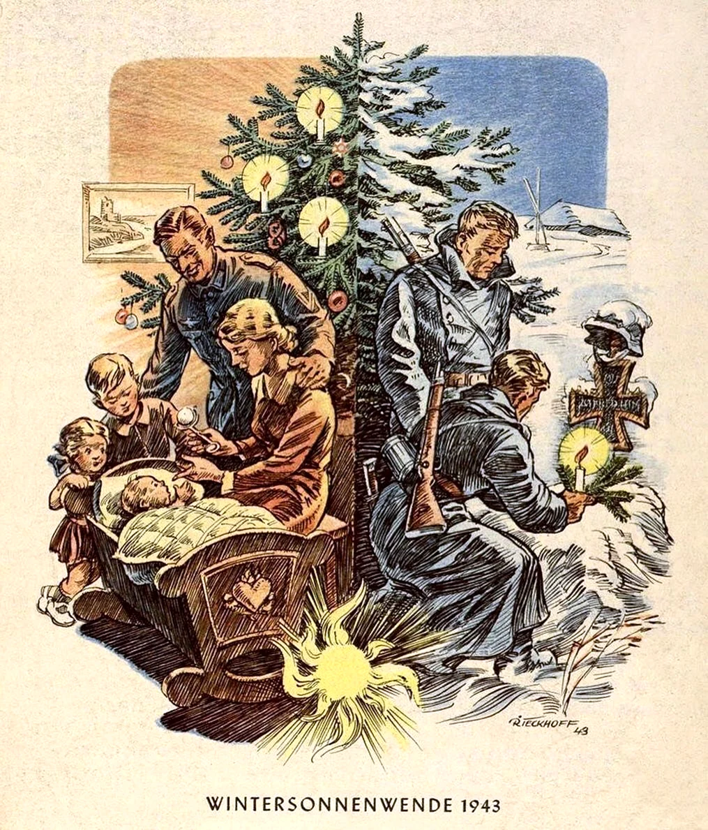 Рождественские открытки вермахта открытка