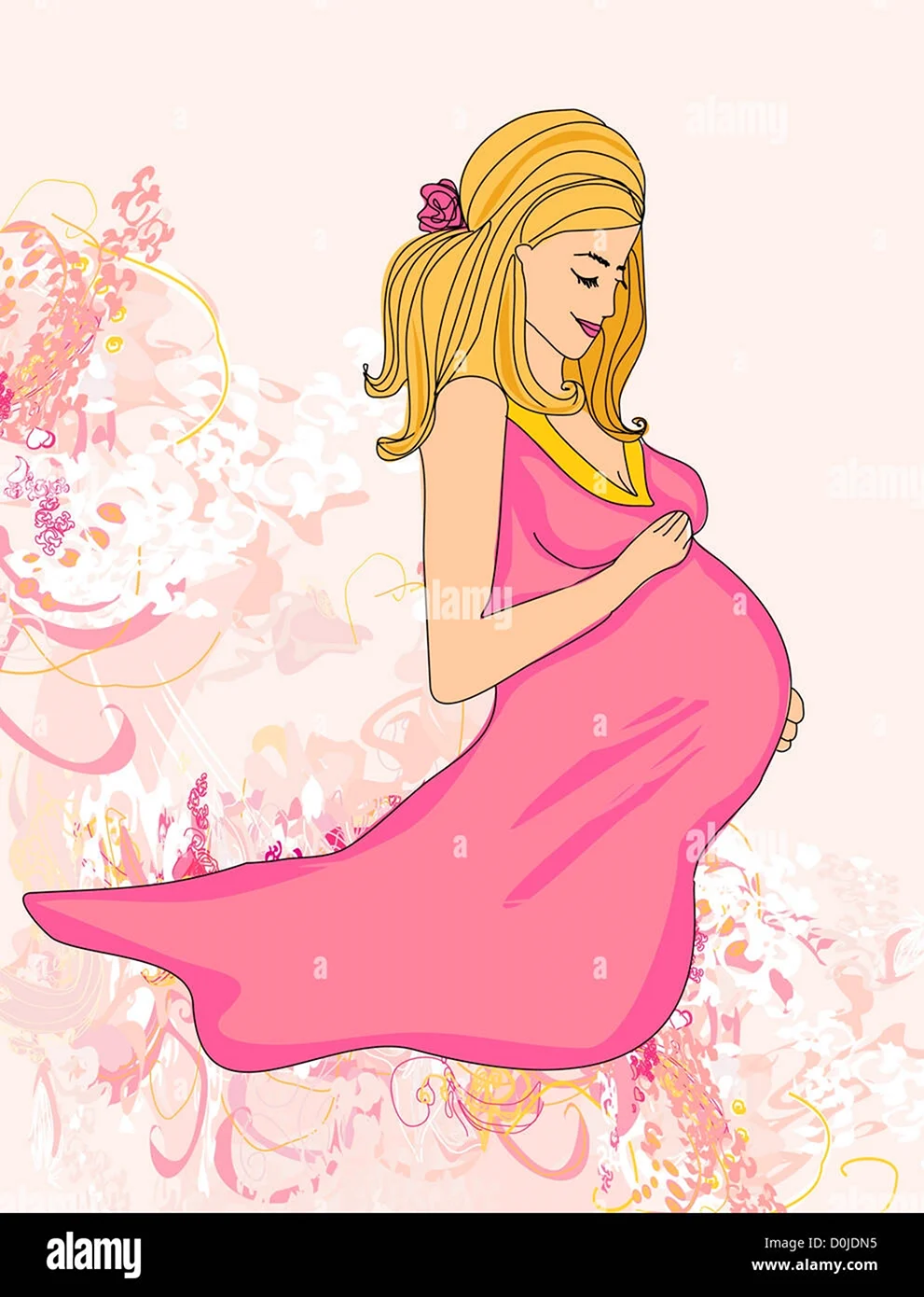 С днём рождения беременной девушке открытка