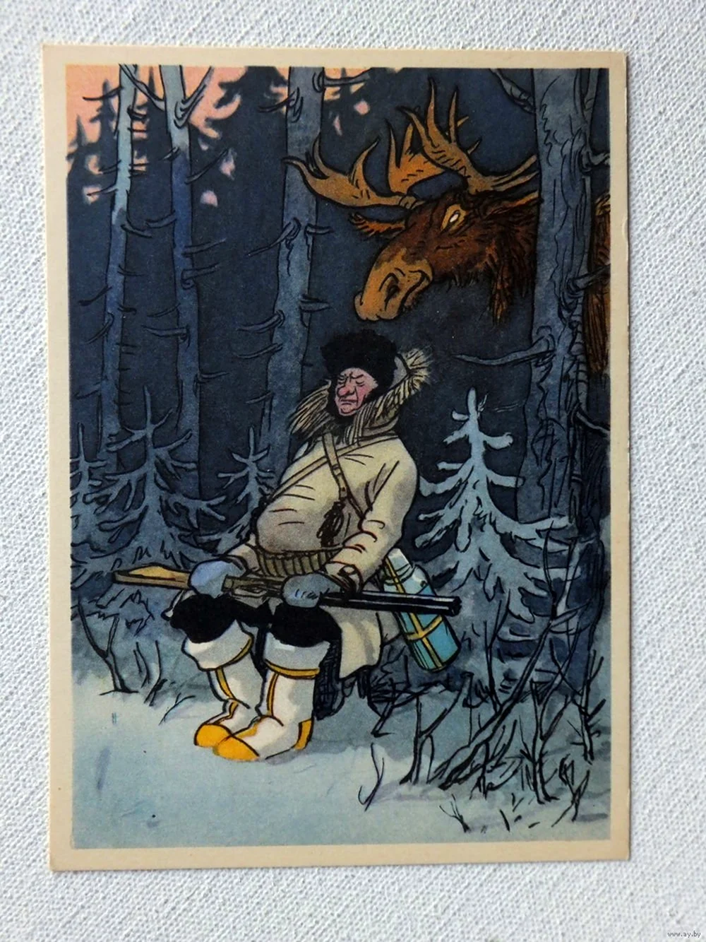 С днём рождения охотнику открытка