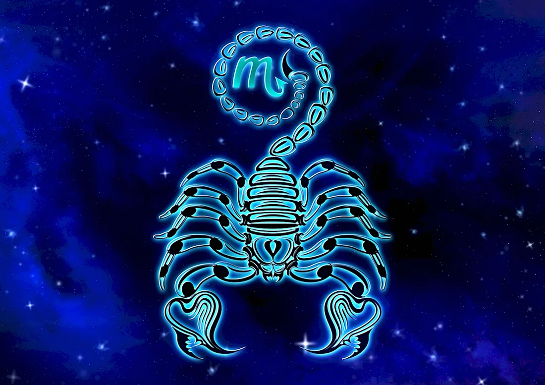 Скорпион Зодиак знак зодиака. Открытка для мужчины
