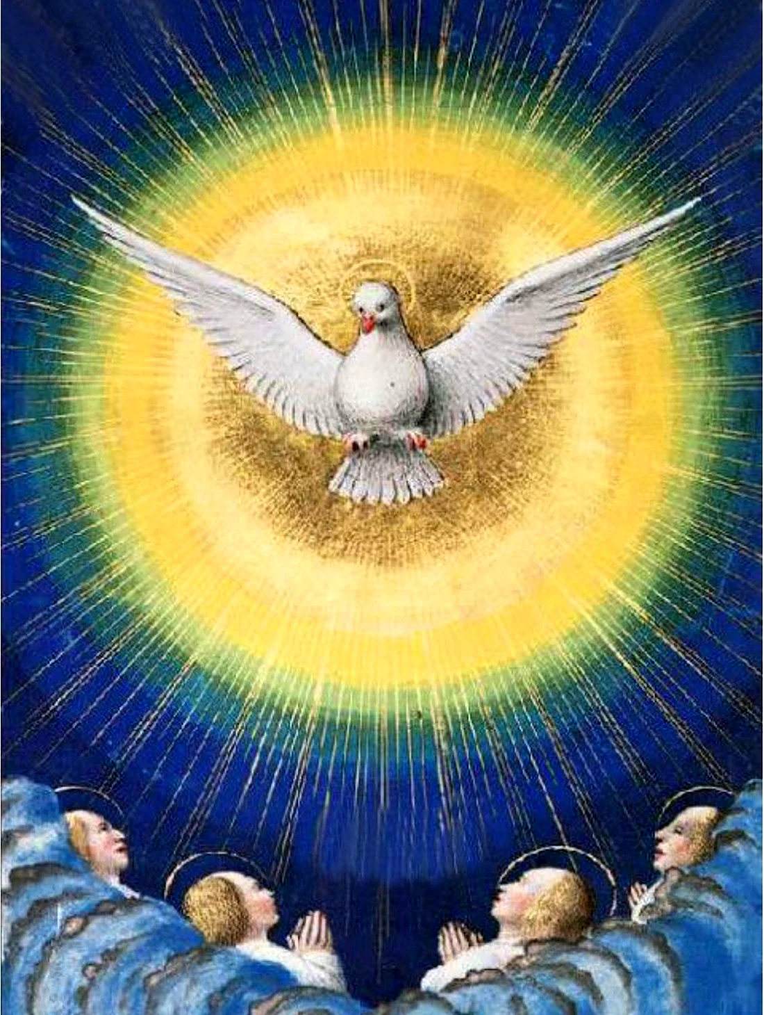 Сошествие Святого духа икона голубь открытка