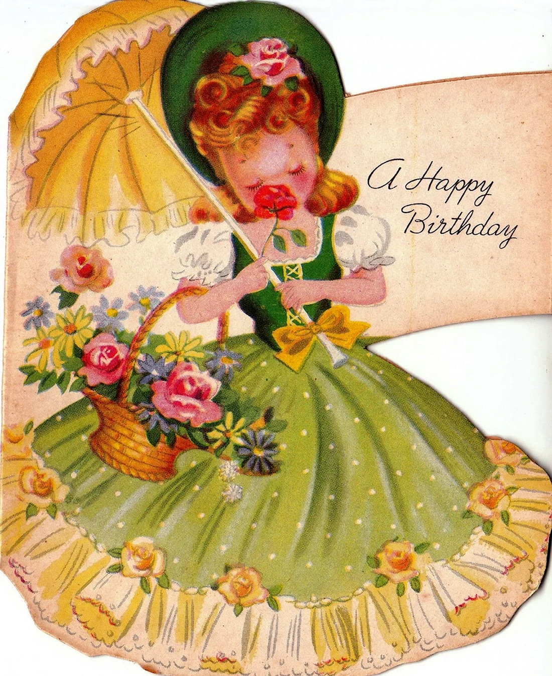 Старинные открытки с днем рождения открытка