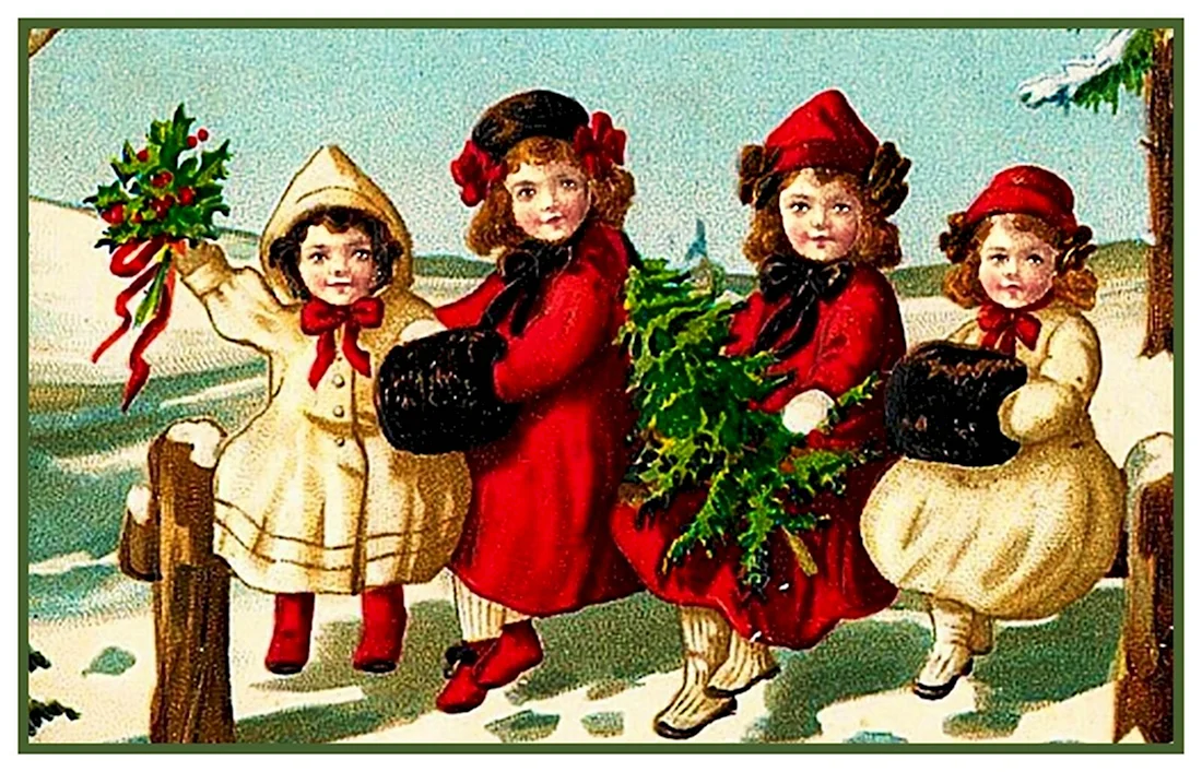 Старинные открытки с новым годом открытка