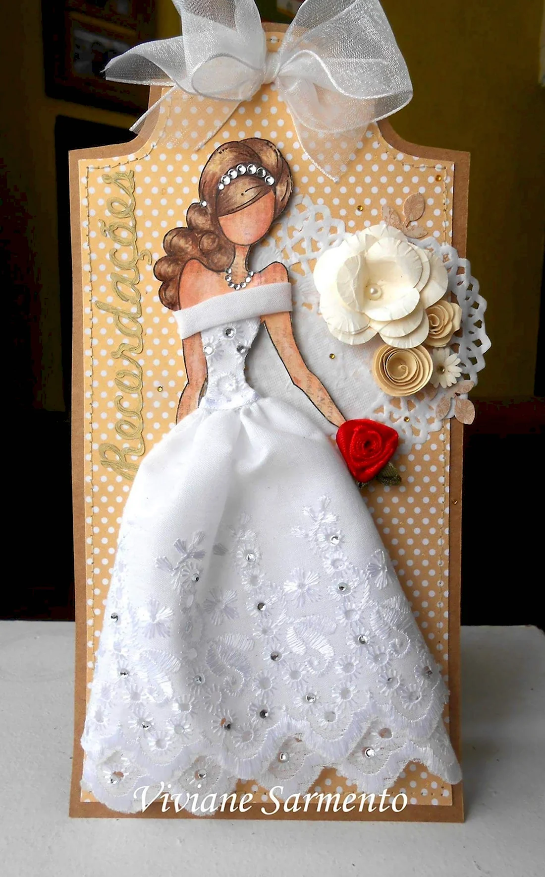 Свадебное платье Скрапбукинг открытка