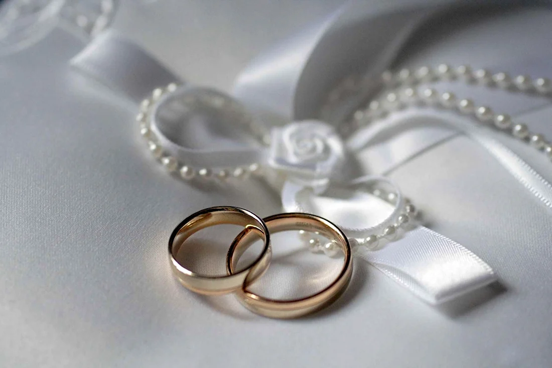 Свадебные кольца. Открытка для мужчины