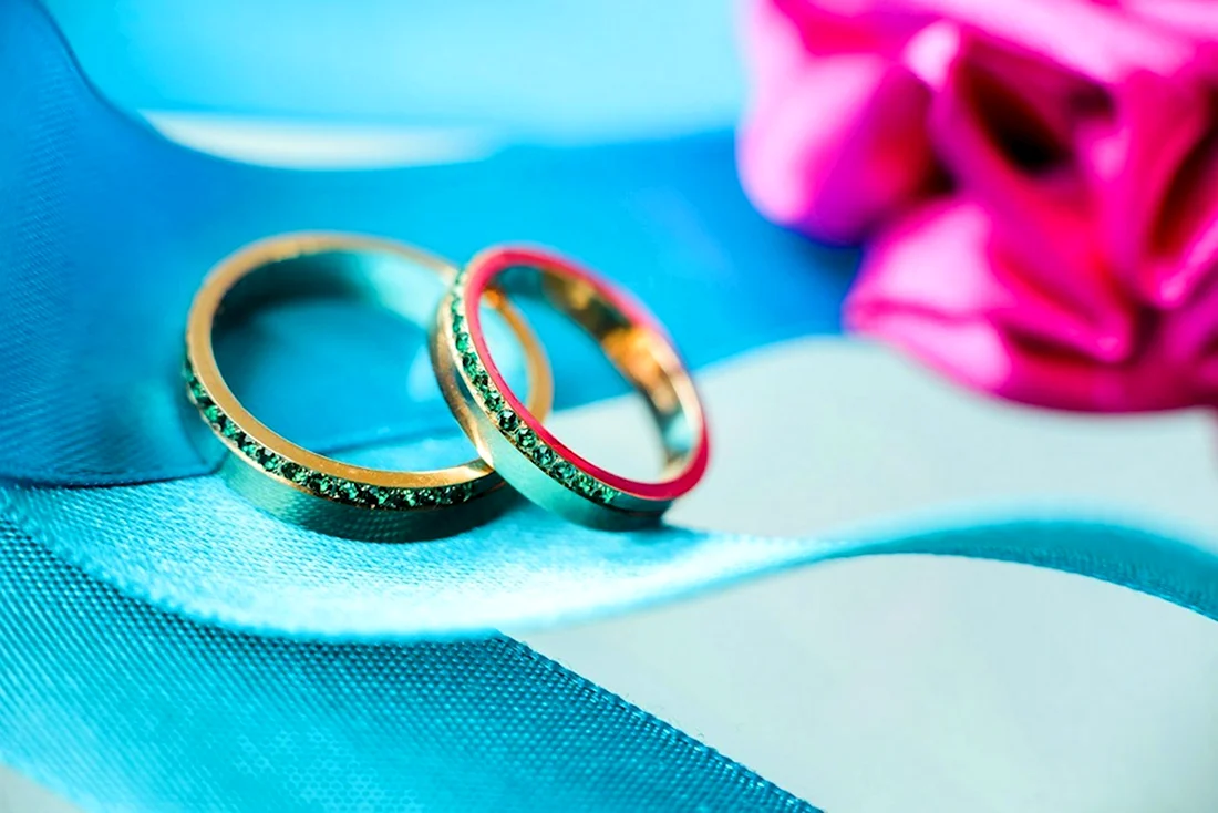 Свадебные кольца открытка