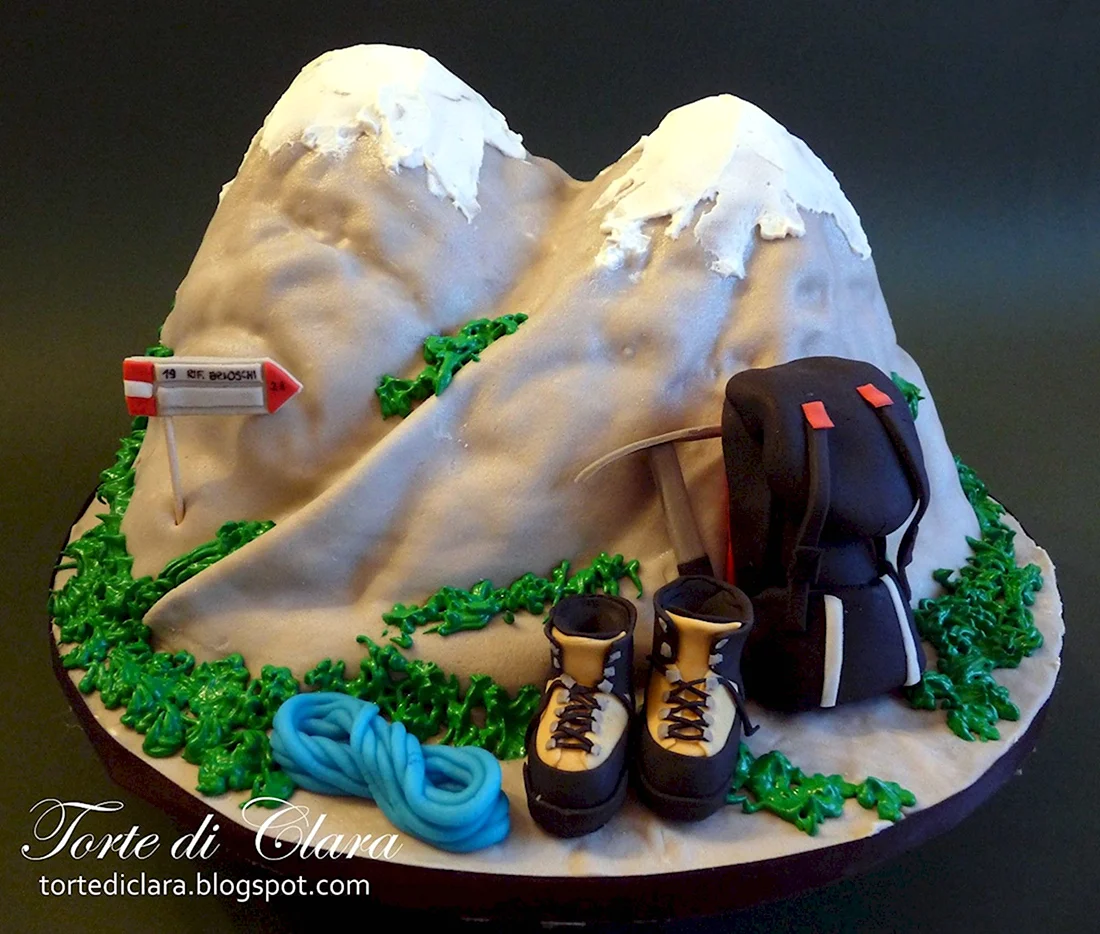 Торт для альпиниста открытка