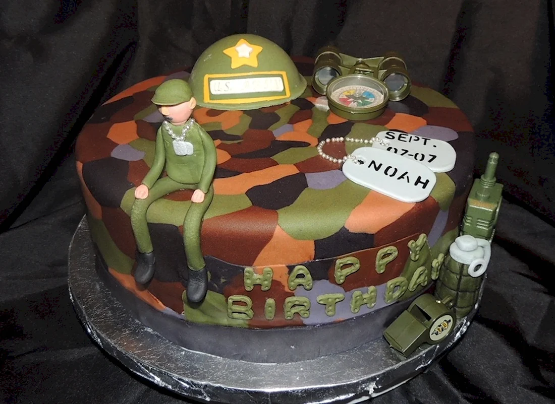 Торт для солдата на день рождения