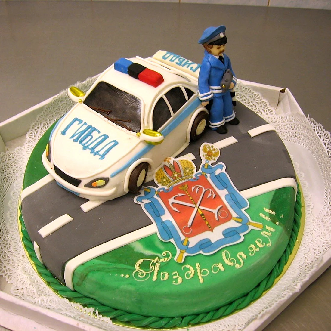 Торт полиция открытка