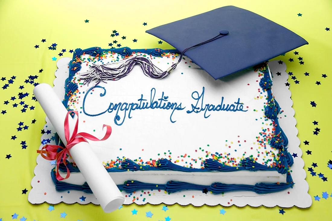 Торт поздравление с окончанием школы. Открытка для мужчины