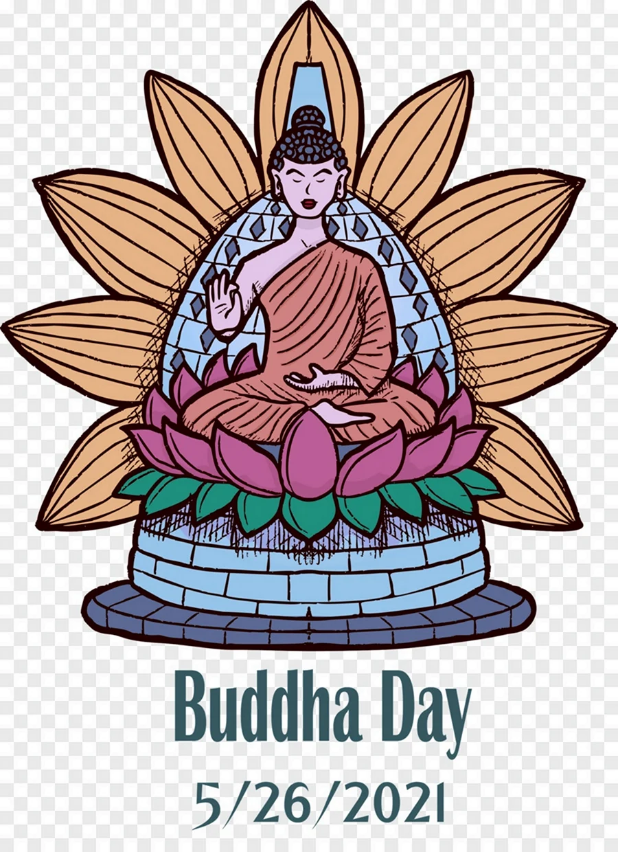 Vesak Buddha Day открытка