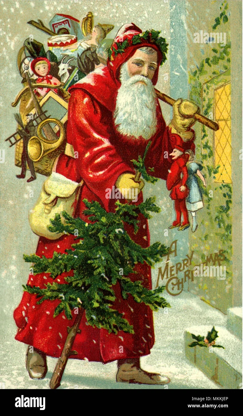 Викторианский Санта Клаус открытка
