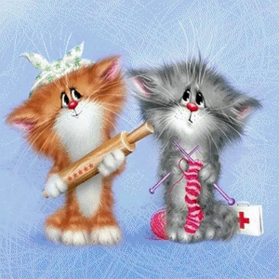 Забавные коты Алексея Долотова открытка