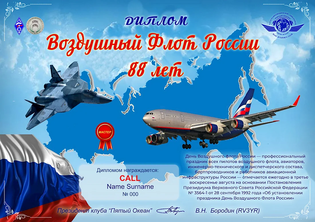 День воздушного флота России. Поздравление на праздник