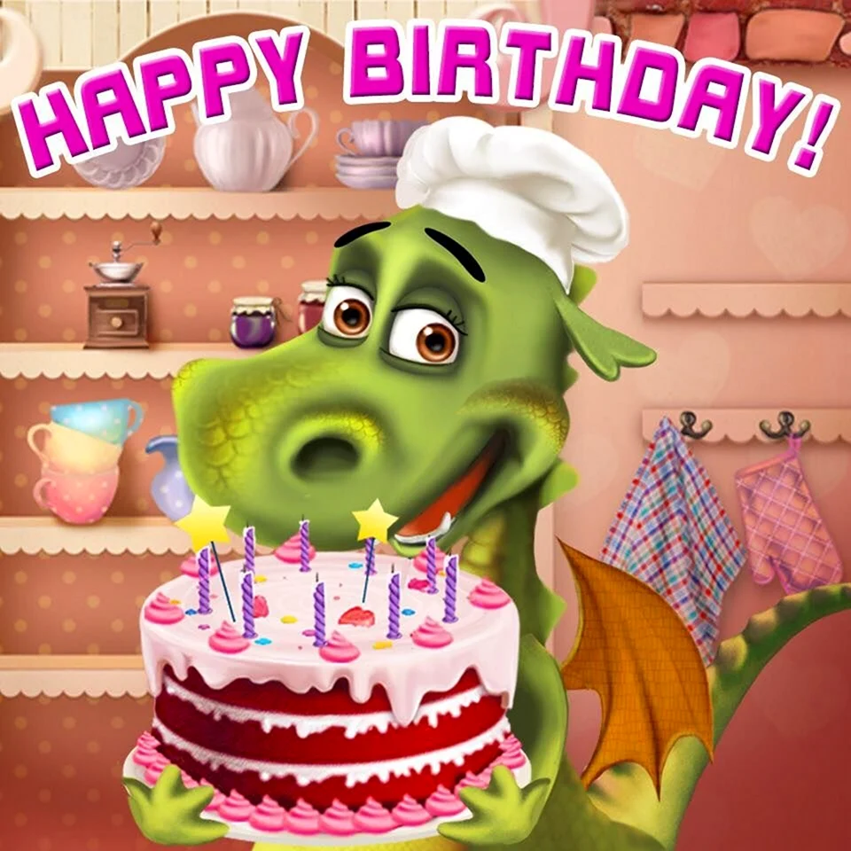 Динозавр поздравляет с днем рождения. Открытка с Днем рождения. Поздравление с Днем рождения