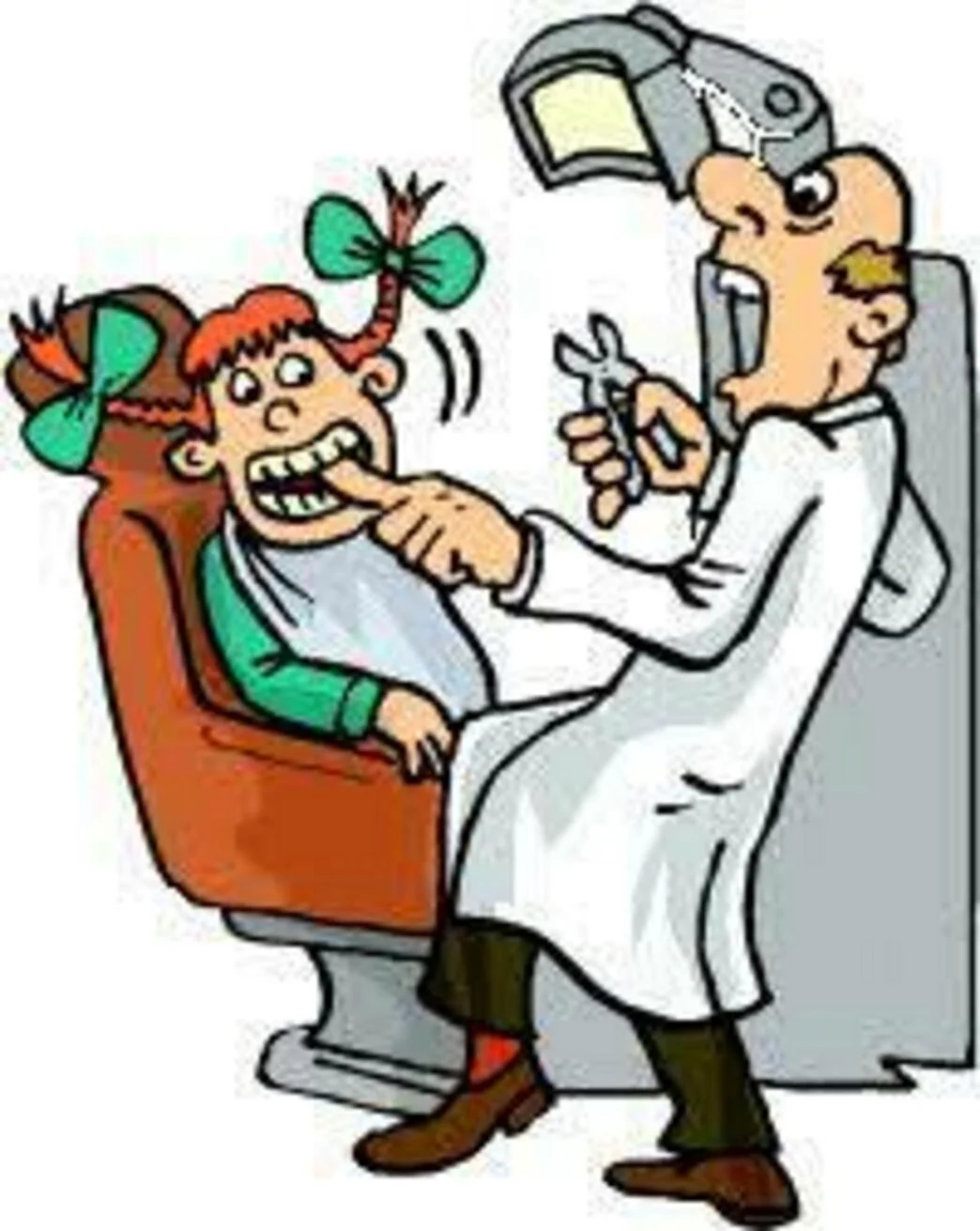 Карикатуры на приеме у зубного врача. Прикольная открытка