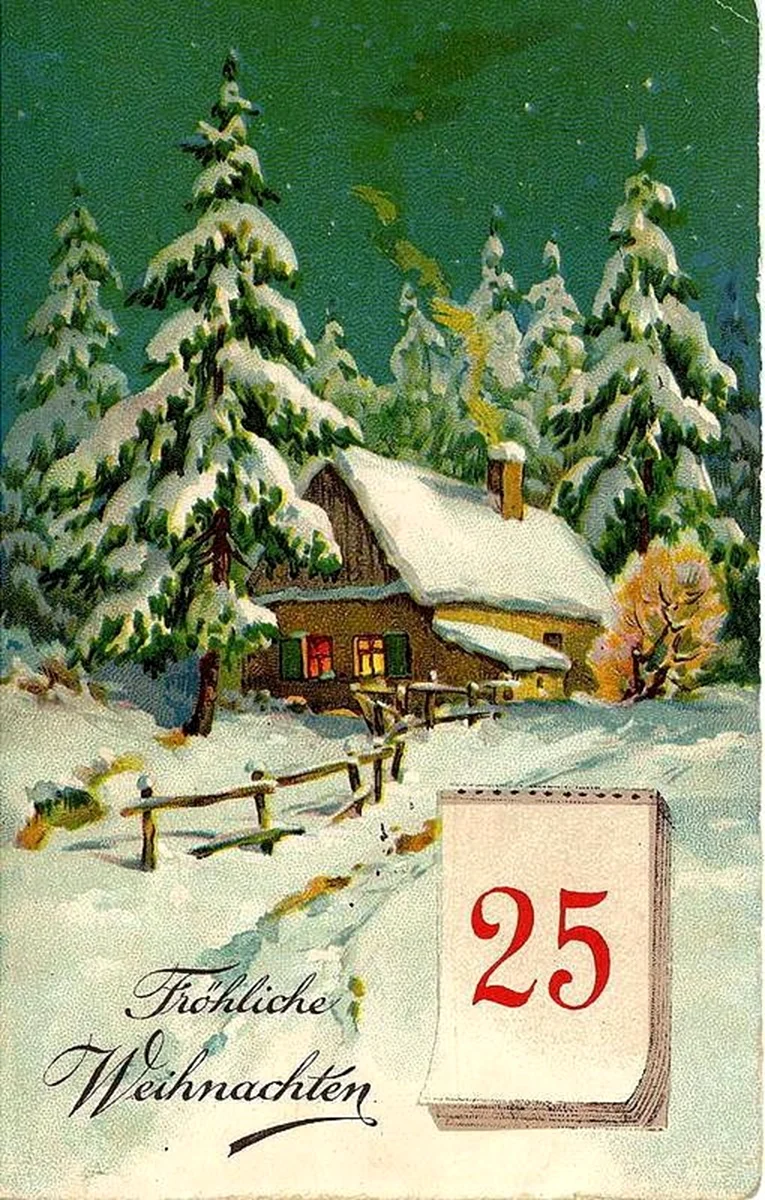 Немецкие новогодние открытки открытка
