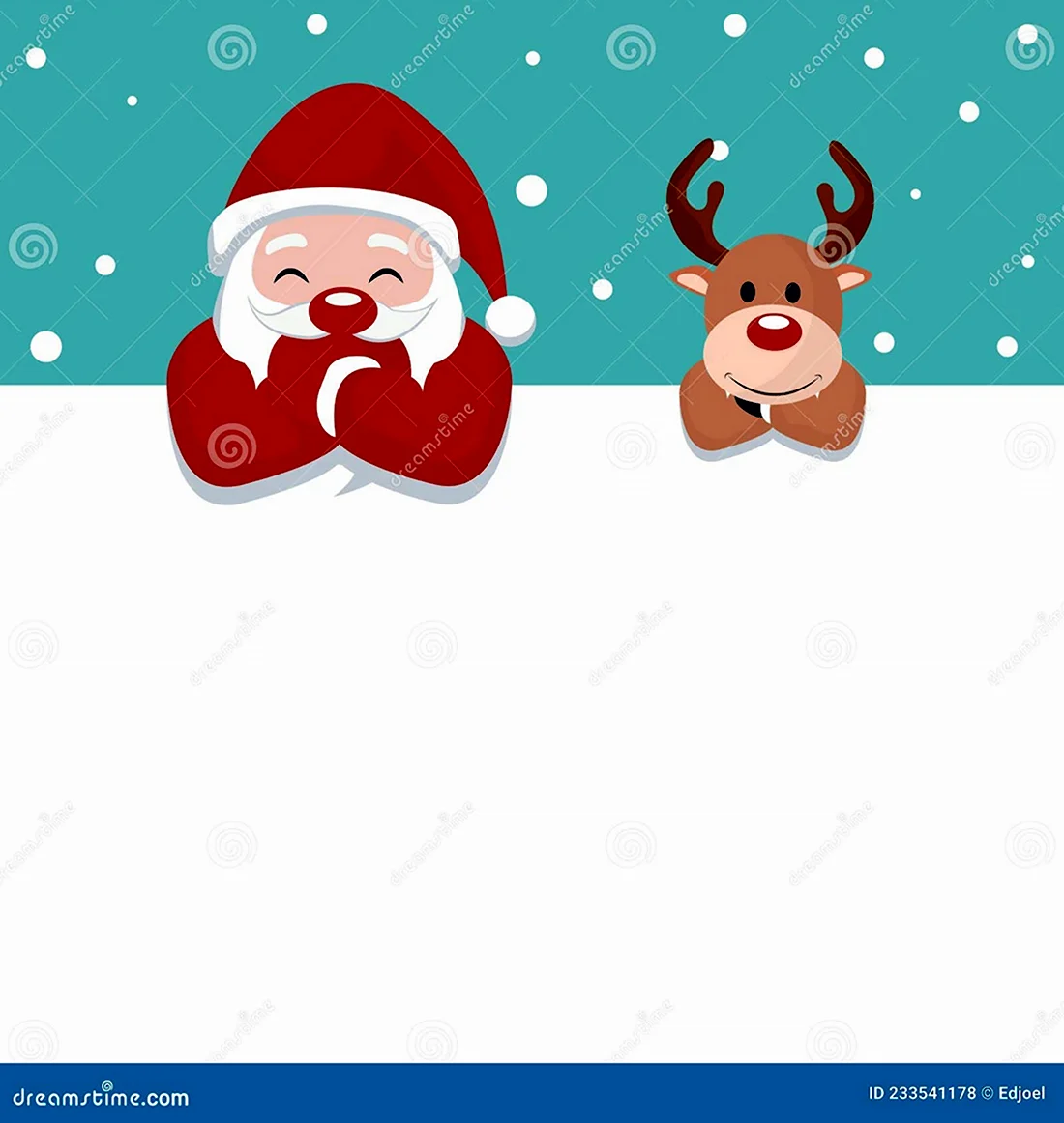 Новогодний фон тайный Санта открытка