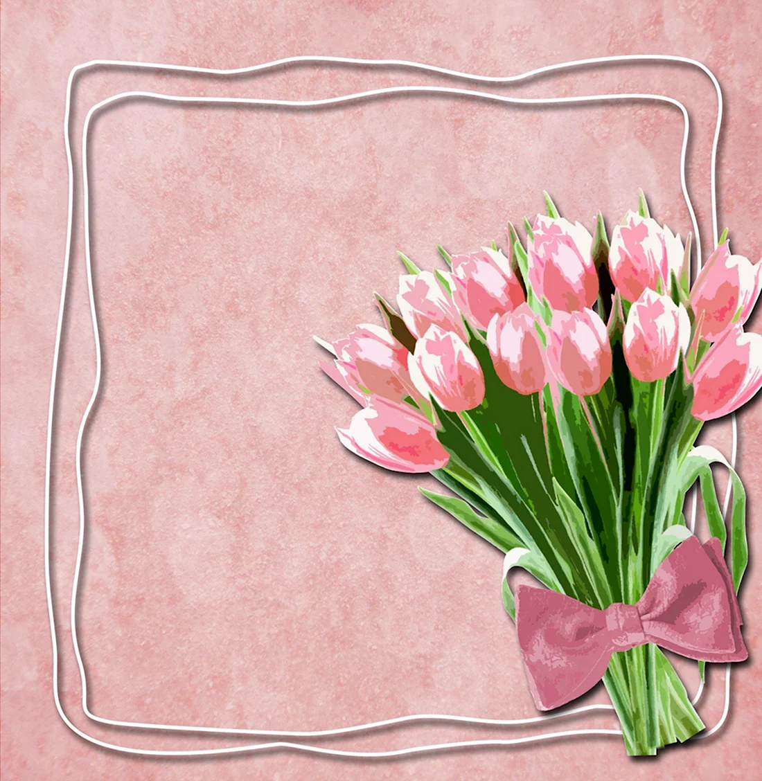 Открытка для мамы тюльпаны. Поздравление на праздник
