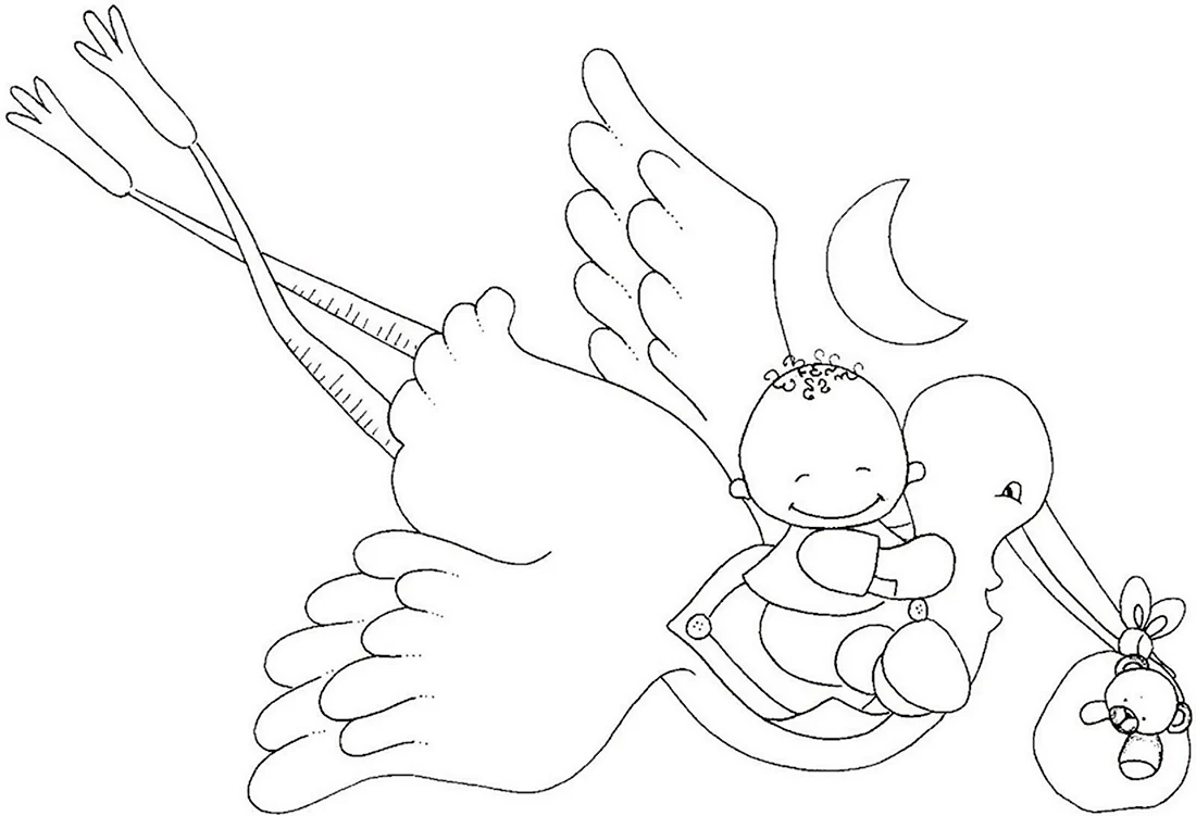 Открытка с новорожденным своими руками раскрасить. Открытка с поздравлением