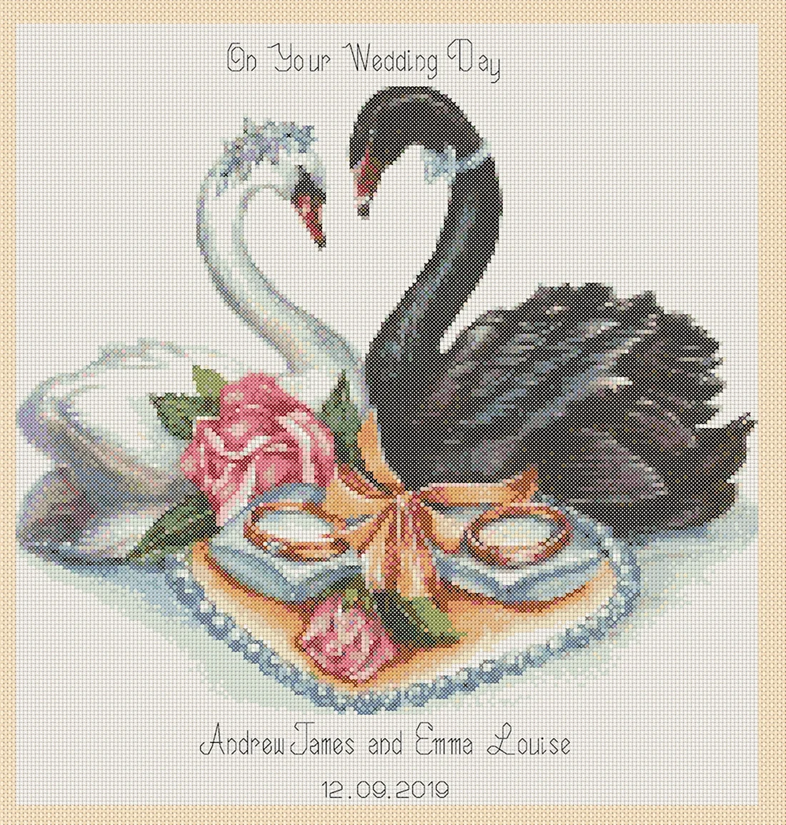 Рисунок на годовщину свадьбы. Свадебная открытка